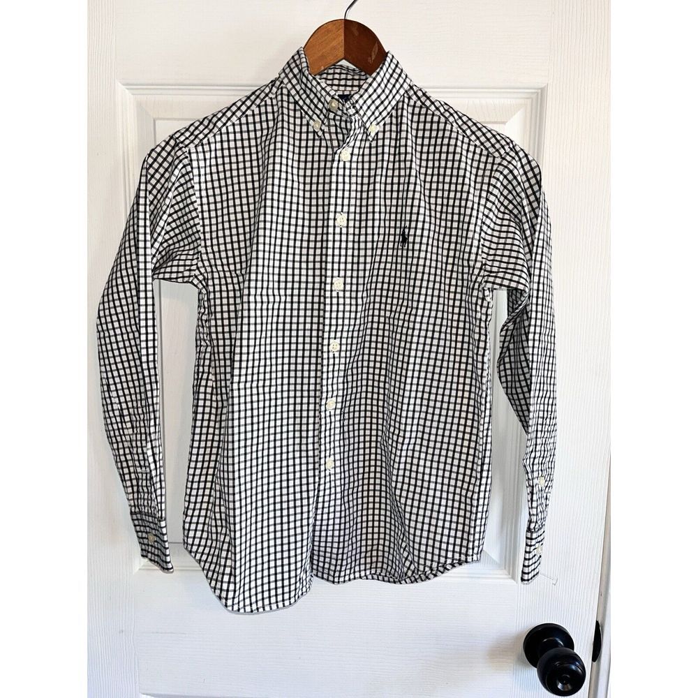 Set of‎ 2 Youth Gingham Check Long Sleeve Vineyard Vines Ralph Lauren Boys S - Picture 9 of 14